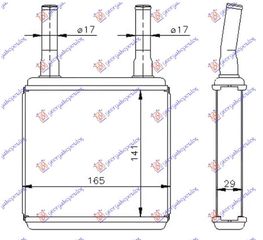 HYUNDAI ATOS 97-00 HYUNDAI ATOS PRIME 99-07 ΨΥΓΕΙΟ ΚΑΛΟΡΙΦΕΡ (140x165x26) 97123-02000