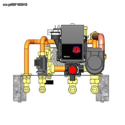 Edilkamin Kit RW Κυκλοφορητή με Εναλλάκτη για Σόμπες Καλοριφέρ Τhermika 2 20/24/28