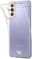 HappyCase HappyCase Διάφανη Θήκη Σιλικόνης Samsung Galaxy S21 5G - Glitter Print (8719246323249)