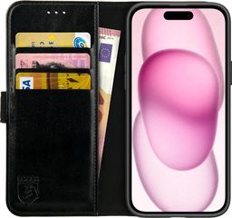 Rosso Rosso Element PU Θήκη Πορτοφόλι Apple iPhone 15 Plus - Black (8719246401213)
