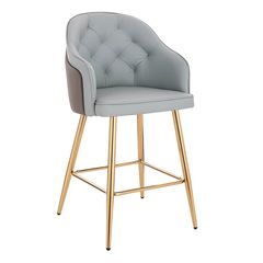 Luxury Bar stool Nappa Grey-5450119