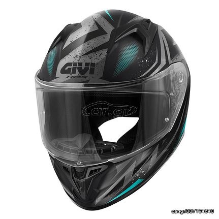 ΚΡΑΝΟΣ Givi H50.7 Rebel MATT BLACK/LIGHT BLUE (ECE 22.06)