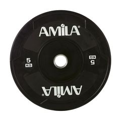 Επαγγελματικός Δίσκος AMILA Black W Bumper 50mm 5Kg 90306