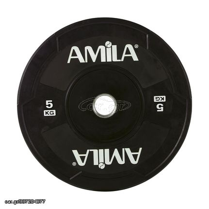 Επαγγελματικός Δίσκος AMILA Black W Bumper 50mm 5Kg 90306
