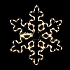 Χιονονιφάδα με 96 LED 4m φωτοσωλήνα με θερμό λευκό χρώμα φωτός & μηχανισμό FLASH IP44