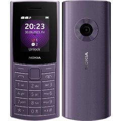 Nokia 110 4G (2023) Dual Sim 1.8  Arctic Purple GR.( 3 άτοκες δόσεις.)