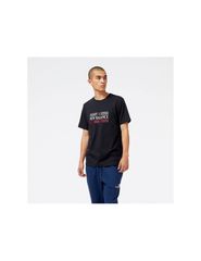 New Balance Ανδρικό Αθλητικό T-shirt Κοντομάνικο Μαύρο MT31906BK