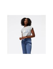 New Balance Γυναικείο Αθλητικό T-shirt Γκρι WT31817AG