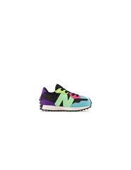 New Balance Παιδικά Sneakers 327 Bungee Lace για Κορίτσι Black / Prism Purple IH327CE