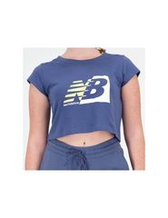 New Balance Γυναικείο Αθλητικό T-shirt Μπλε WT31817VTI