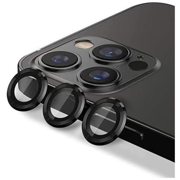 Camera Lens Protector Tempered Glass for iPhone 12 Pro Max Black