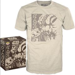 Funko Boxed Tee: Disney Star Wars The Book of Boba Fett - Grogu with Rancor (XL)