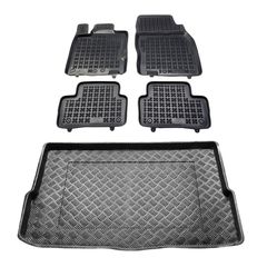 Πατάκια δαπέδου με πορτ μπαγκάζ σετ για Renault Kadjar (bottom) 5τμχ