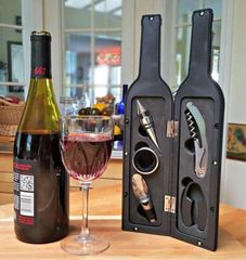 Εργαλεία κρασιού σε θήκη μπουκάλι 0506