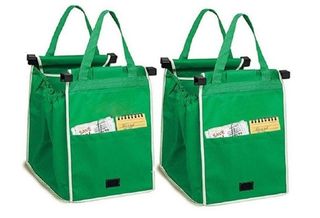 Οικολογικές τσάντες για ψώνια επαναλαμβανόμενης χρήσης- σετ 2 τμχ