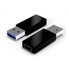 POWERTECH Adapter USB 3.0(A) male σε USB Type-C female, μαύρο