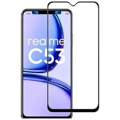 Full Glue Tempered Glass 5D for Realme C53 Black frame