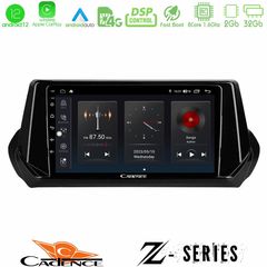 MEGASOUND - Cadence Z Series Peugeot 208 2019-2023 8Core Android12 2+32GB Navigation Multimedia Tablet 9"