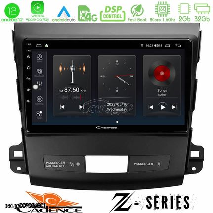 MEGASOUND - Cadence Z Series Mitsubishi Outlander/Citroen C-Crosser/Peugeot 4007 8core Android12 2+32GB Navigation Multimedia Tablet 9"