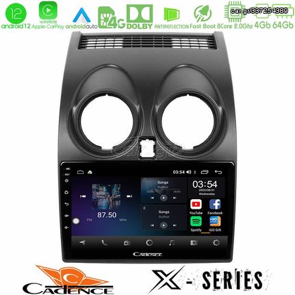 MEGASOUND - Cadence X Series Nissan Qashqai J10 8core Android12 4+64GB Navigation Multimedia Tablet 9"