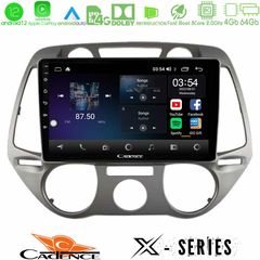 MEGASOUND - Cadence X Series Hyundai i20 2009-2012 Manual A/C 8core Android12 4+64GB Navigation Multimedia Tablet 9"