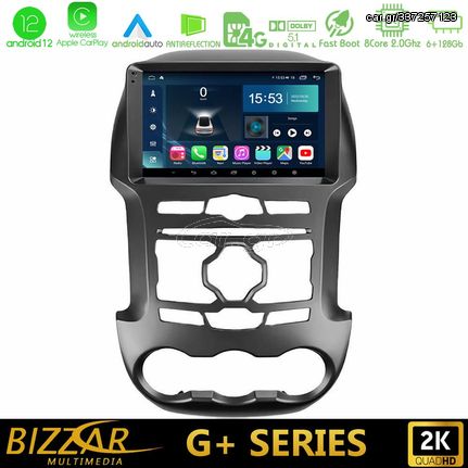 MEGASOUND - Bizzar G+ Series Ford Ranger 2012-2016 8Core Android12 6+128GB Navigation Multimedia Tablet 9"