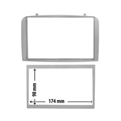 MEGASOUND - Πρόσοψη 2DIN Alfa Romeo 147 2000> - GT 2003> - Χρώμα Γκρι Μεταλλικό