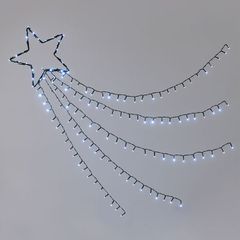 Αστέρι φωτιζόμενο με 150 LED λαμπάκια σε ψυχρό χρώμα φωτός με 8 λειτουργίες IP44 με 5m καλώδιο τροφοδοσίας