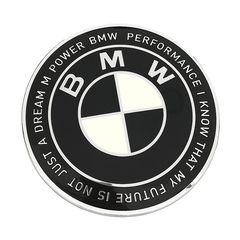 Σημα Bmw 74mm ’50TH ANNIVERSARY’ Black White Κωδ.BM06