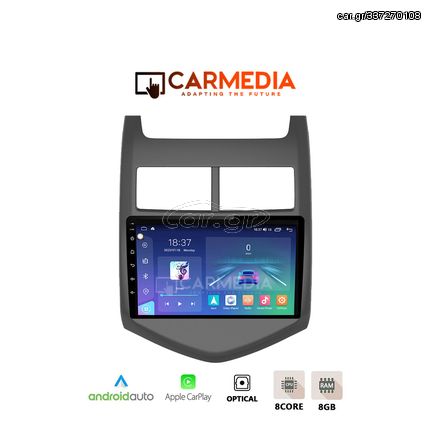 CARMEDIA CM809-12 PRO TABLET 9'' OEM CHEVROLET AVEO 2011-2014