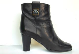 MARC JACOBS Ankle Boots - Δερμάτινα Μποτάκια Μαύρα/ Ανθρακί - Size 38-38.5
