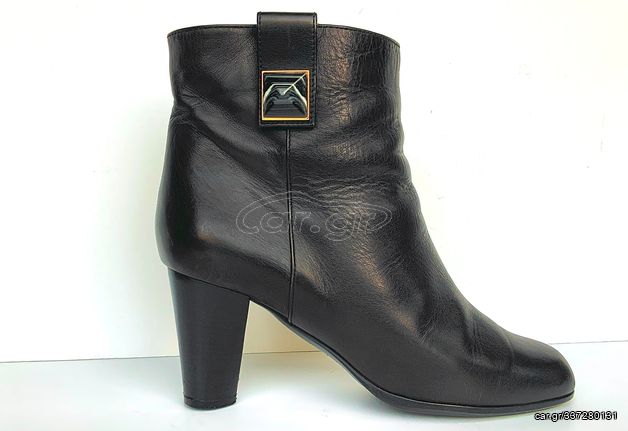 MARC JACOBS Ankle Boots - Δερμάτινα Μποτάκια Μαύρα/ Ανθρακί - Size 38-38.5