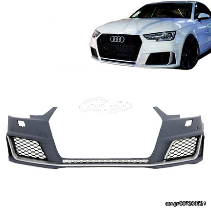 Μπροστινός Προφυλακτήρας Για Audi A4 B9 16-18 RS4 Look