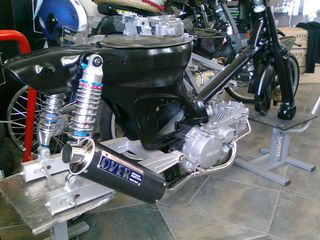  exatmisi OVER RACINGMONKEY STAINLESS/CARBON   gia dax chaly z50 monkey c50 glx50 astrea supra 