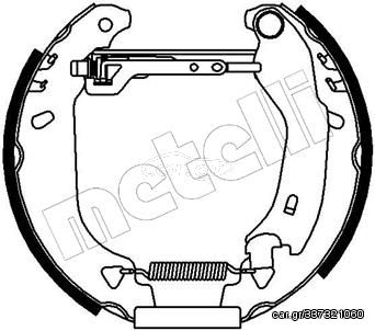 Σετ σιαγόνων φρένων METELLI 51-0026