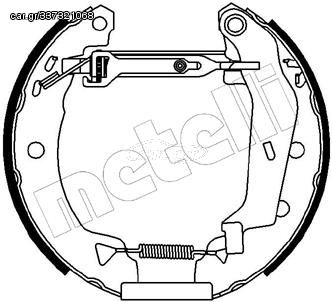 Σετ σιαγόνων φρένων METELLI 51-0033