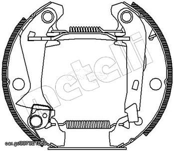 Σετ σιαγόνων φρένων METELLI 51-0034