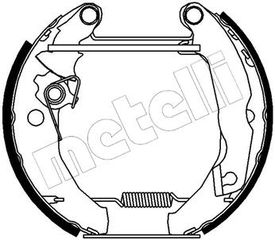 Σετ σιαγόνων φρένων METELLI 51-0038