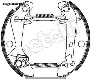 Σετ σιαγόνων φρένων METELLI 51-0043