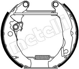 Σετ σιαγόνων φρένων METELLI 51-0046