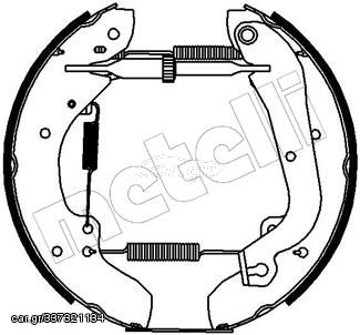 Σετ σιαγόνων φρένων METELLI 51-0103