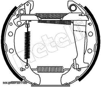 Σετ σιαγόνων φρένων METELLI 51-0108