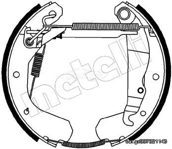 Σετ σιαγόνων φρένων METELLI 51-0116