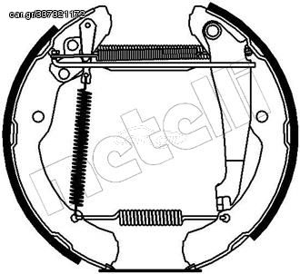 Σετ σιαγόνων φρένων METELLI 51-0147