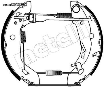 Σετ σιαγόνων φρένων METELLI 51-0171