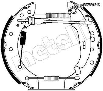 Σετ σιαγόνων φρένων METELLI 51-0193