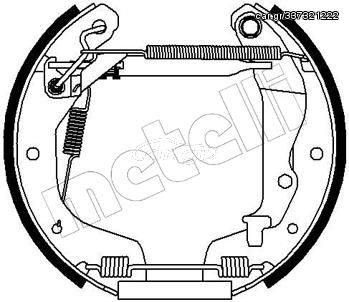 Σετ σιαγόνων φρένων METELLI 51-0196