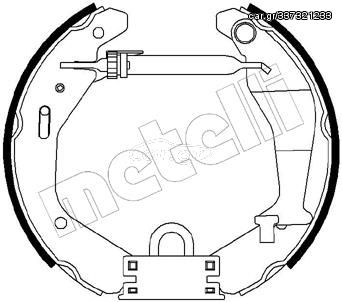 Σετ σιαγόνων φρένων METELLI 51-0207