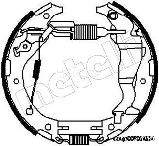 Σετ σιαγόνων φρένων METELLI 51-0208