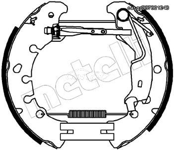 Σετ σιαγόνων φρένων METELLI 51-0221